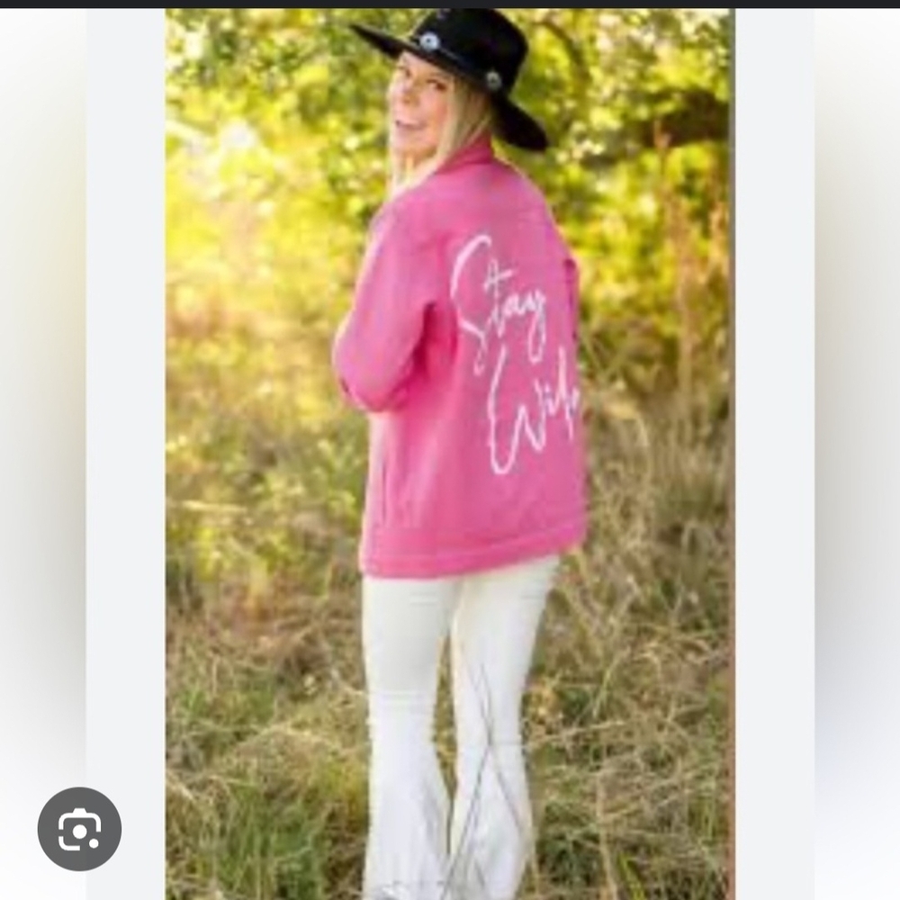 Fantastic Fawn Pink Jean Jacket